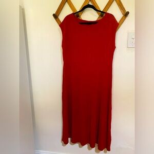 Banana Republic Woman Orange Midi Dress X-Large